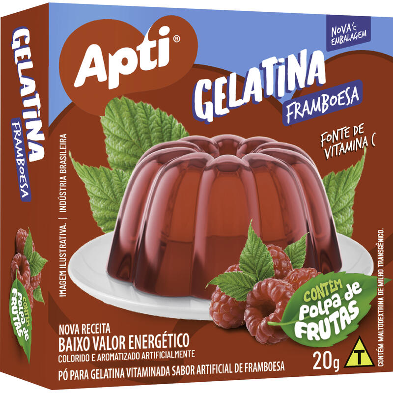 Gelatina Apti Framboesa 20g