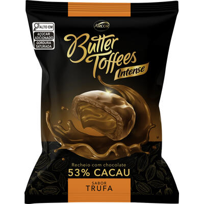 Bala Arcor Butter Toffees Intense Trufa 500g