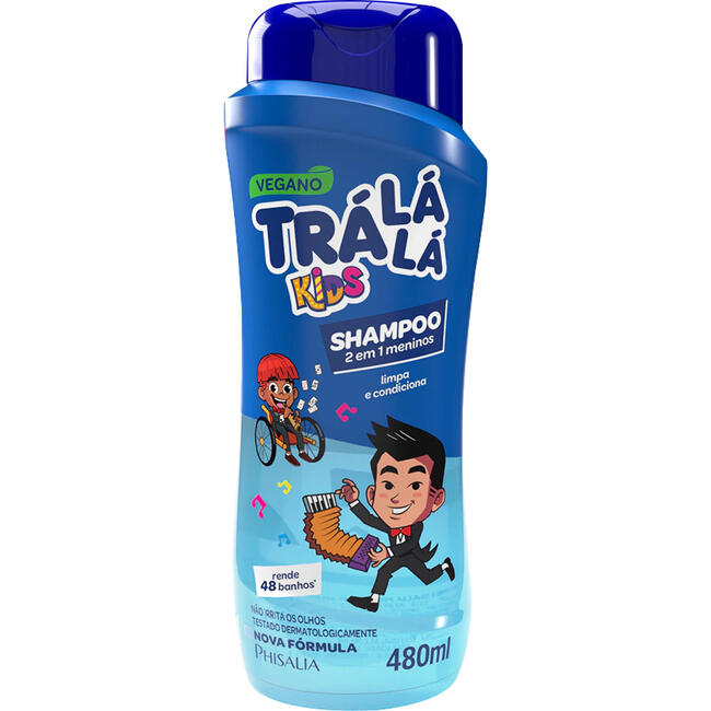 Shampoo Infantil Trá lá lá 2 em 1 480ml