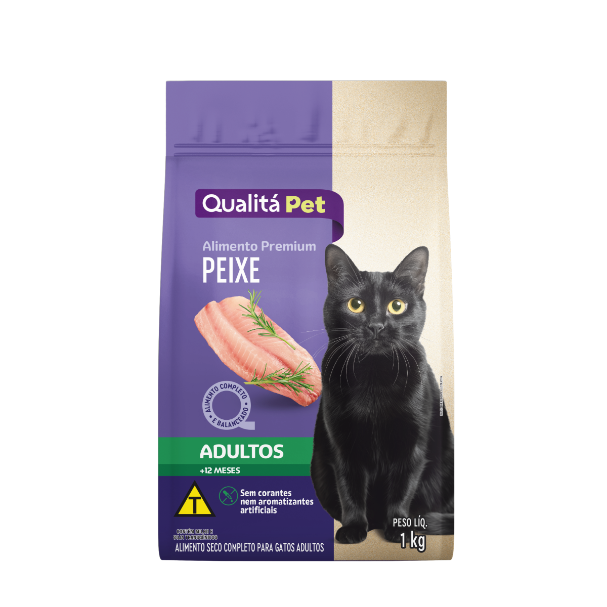 Ração para Gatos Adulto Sabor Peixe QUALITÁ 1kg