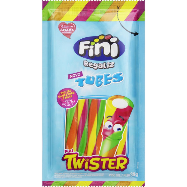 Bala Fini 80g - Tubes - Twister