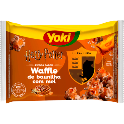 Milho Pipoca de Micro-ondas Yoki Waffle Baunilha e Mel 140g