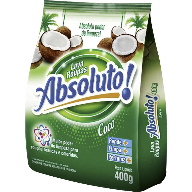 Lava Roupas em Pó Absoluto Coco 400g