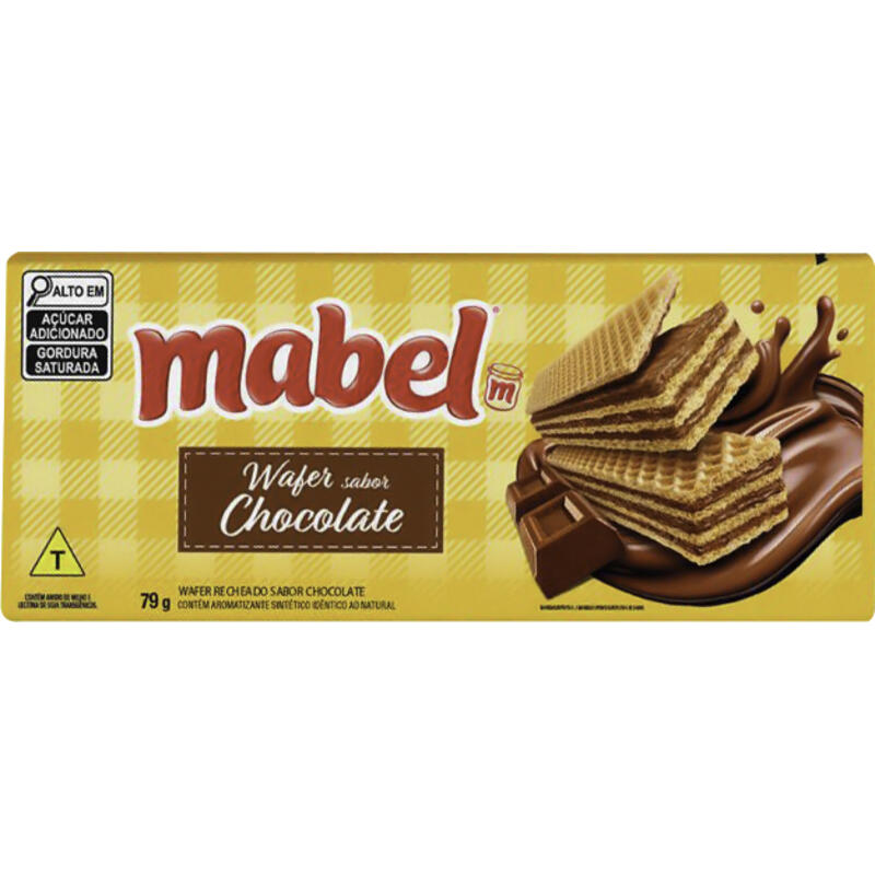 Biscoito Wafer Mabel Chocolate 79g