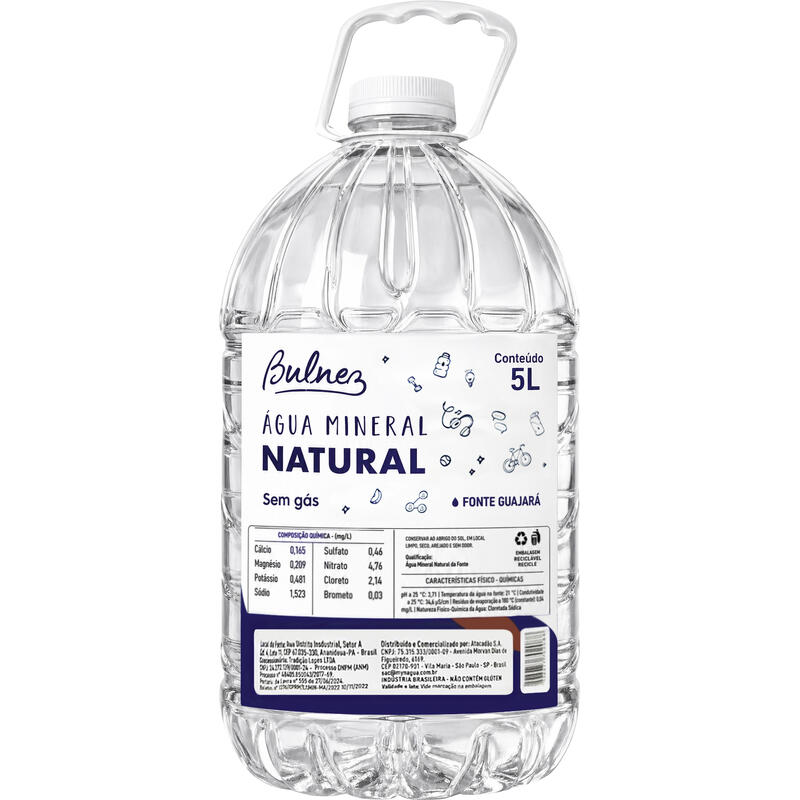 Água Mineral Bulnez Sem Gás 5L