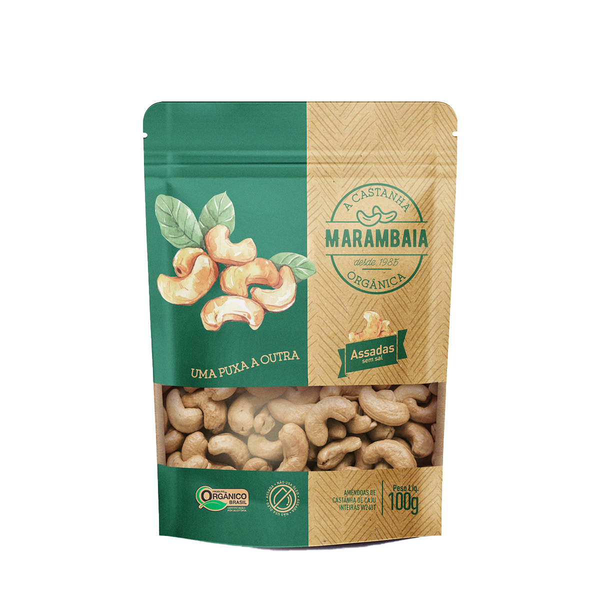 Castanha De Cajú Assada ORGÂNICA 100g