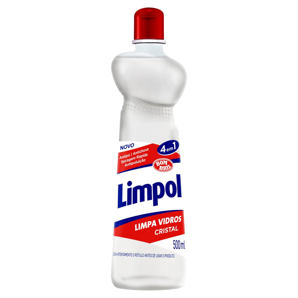 Limpa Vidro Limpol 500ml - Cristal - Squeeze