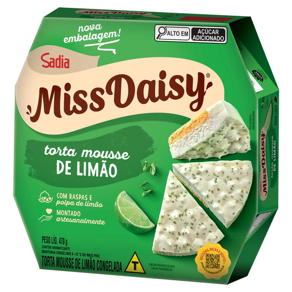 Torta MISS DAISY Mousse de Limão Congelado 470g