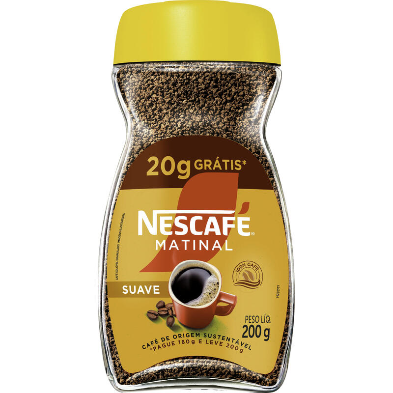 Café Solúvel Nescafé Matinal LV 200g PG 180g