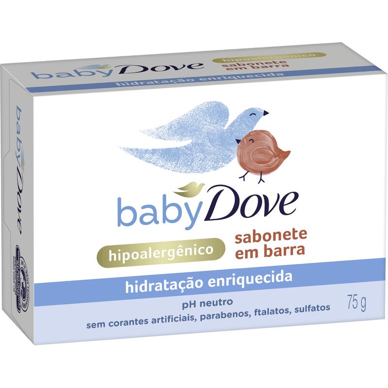 Sabonete Barra Hidratação Enriquecida Dove Baby 75g