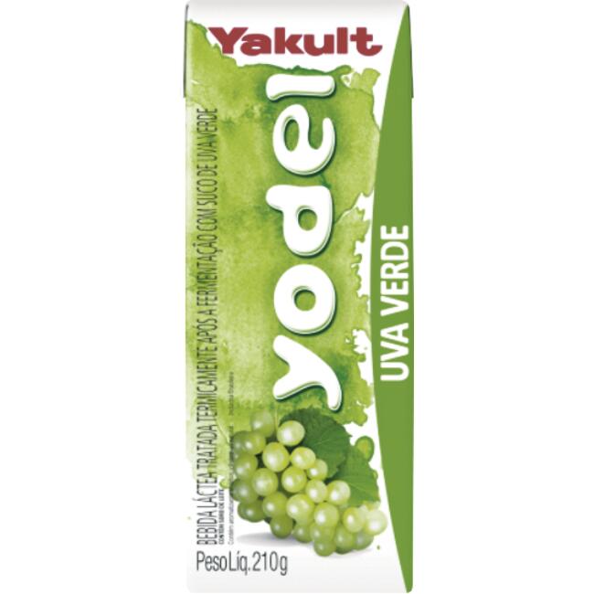 Bebida Láctea Fermentada Yodel Uva Verde 210g