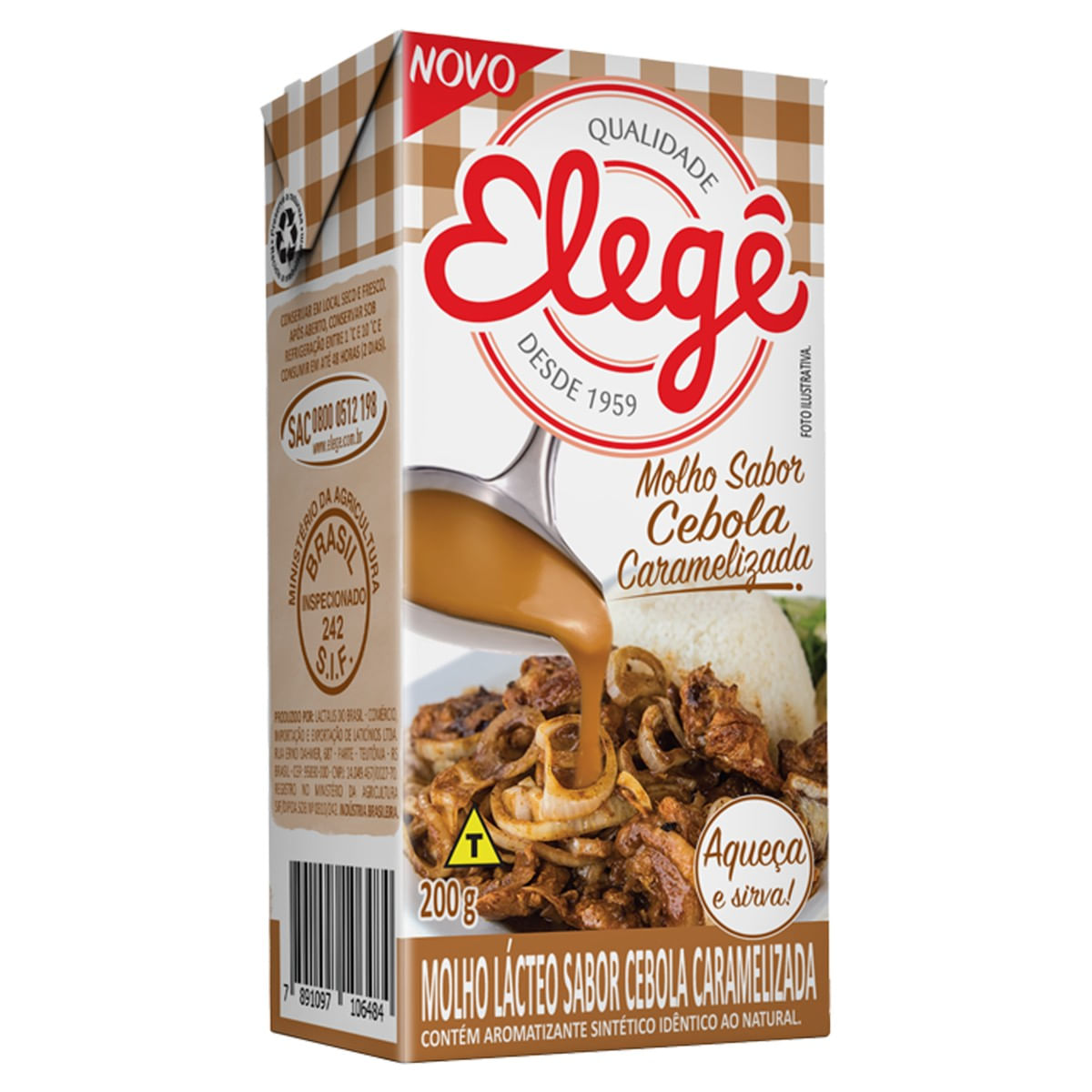 Molho Cebola Caramelizada Elegê Caixa 200g