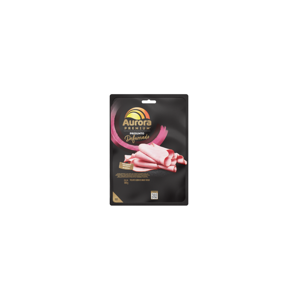 Presunto Defumado Fatiado Aurora Premium 180g