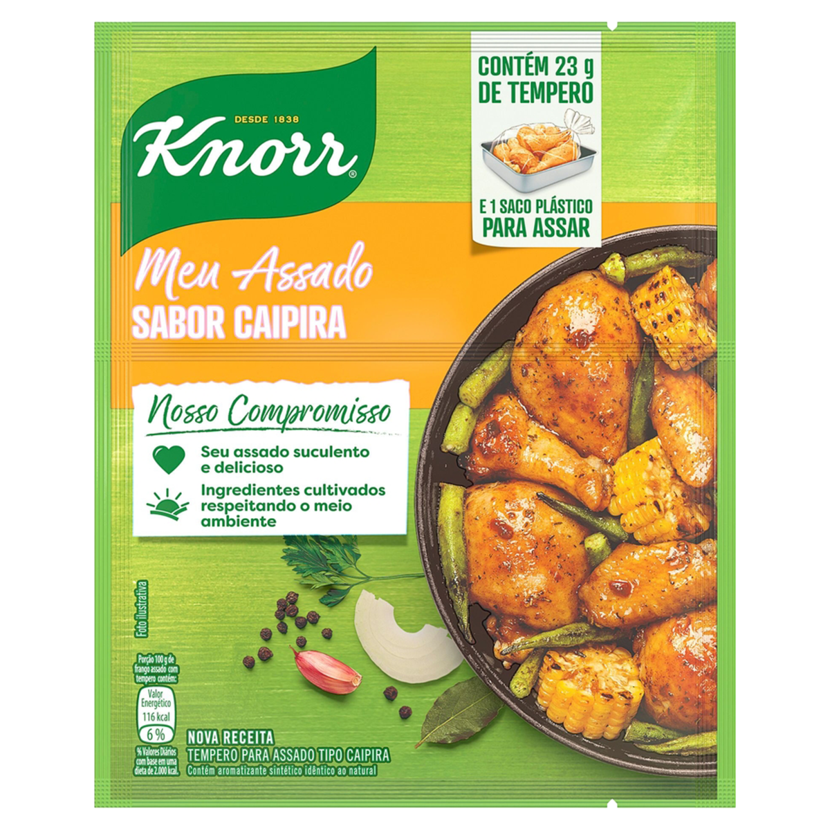 Tempero Knorr Meu Assado Sabor Caipira 23g