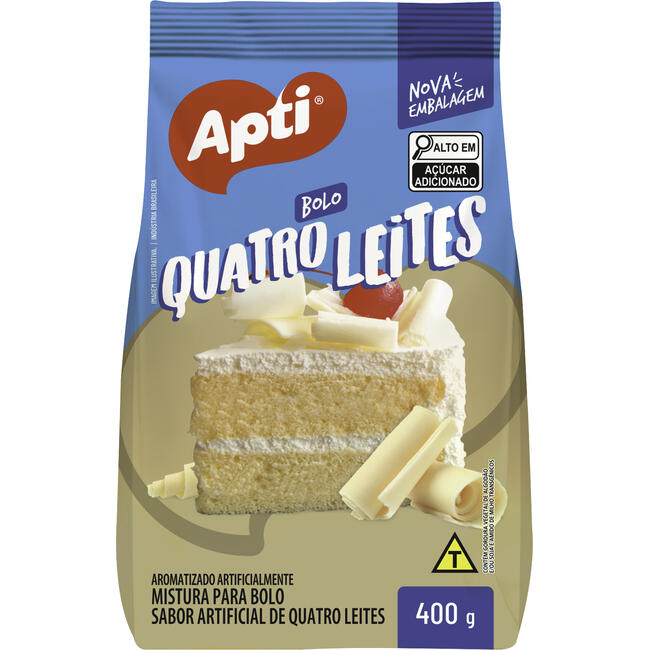 Mistura para Bolo Apti Quatro Leites 400g