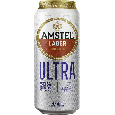 Cerveja Amstel Ultra Sem Glúten 473ml