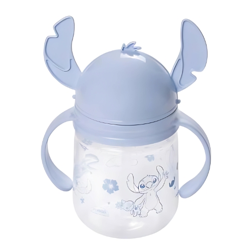 Caneca Infantil C/canudo Stitchi Plasutil 350ml