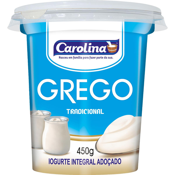 Iogurte Grego Carolina 450g - Tradicional