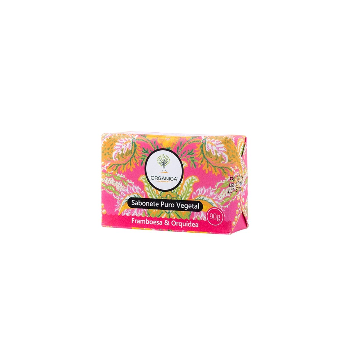 Sabonete Puro Vegetal ORGÂNICA Framboesa & Orquídea 90g