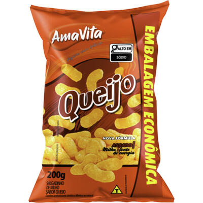 Salgadinho Amavita Queijo 200g