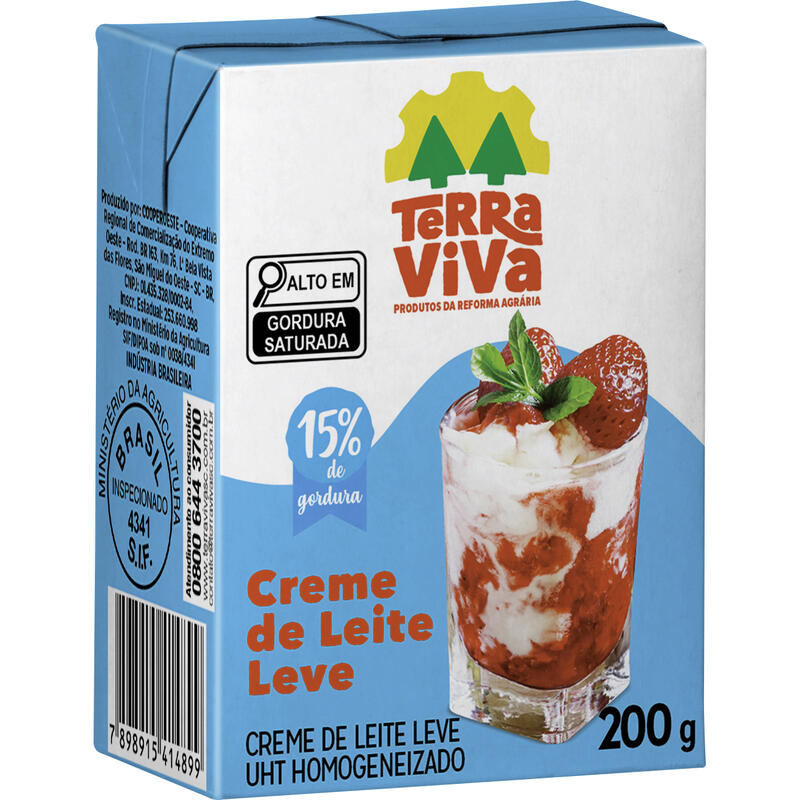 Creme de Leite Terra Viva 200g