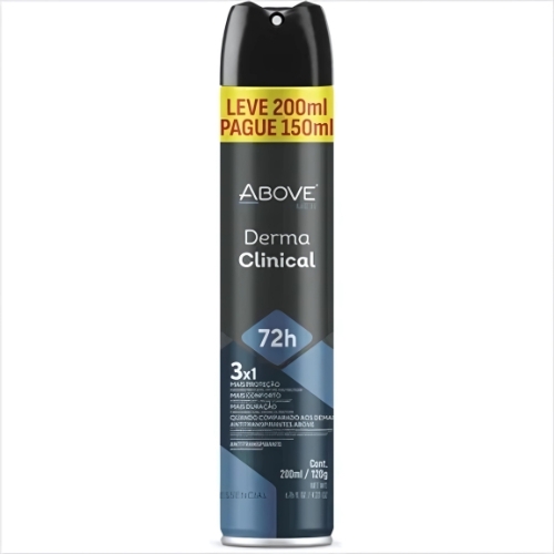 Desodorante Aerossol Above Clinical Men 200ml