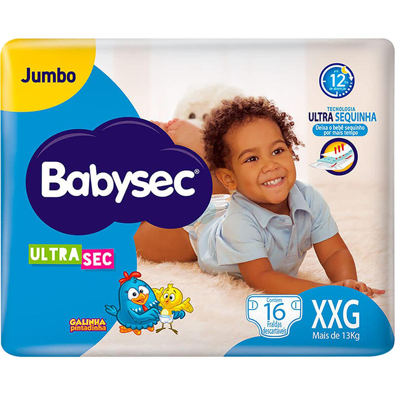 Fralda Descartável Babysec Ultra XXG 16un