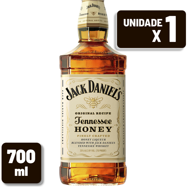 Whisky Jack Daniel's Honey Garrafa Vidro 700ml