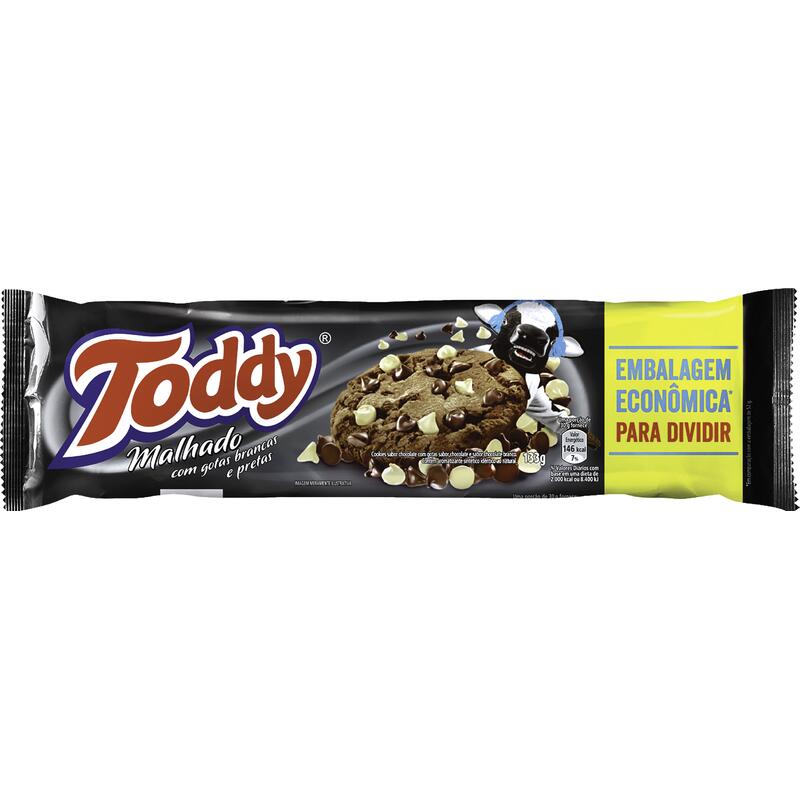 Biscoito Cookie Baunilha Com Gotas De Chocolate Toddy Pacote 57G