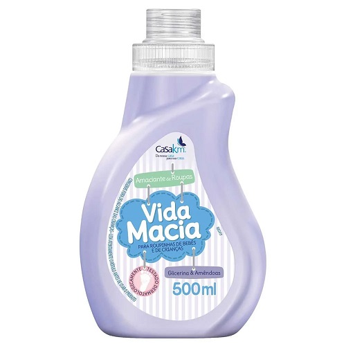 Amaciante de Roupas Vida Macia Amêndoas 500ml