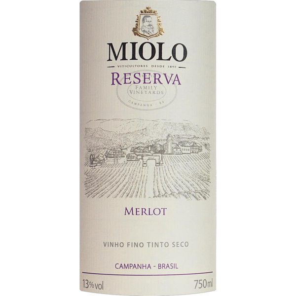 Vinho Tinto Brasileiro MIOLO Reserva Merlot 750ml