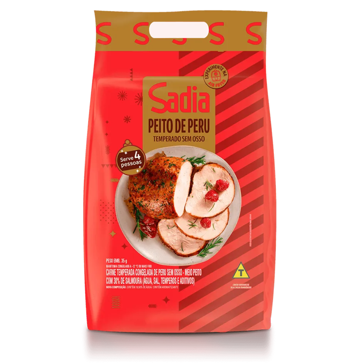 Peito de Peru Temperado Congelado SADIA 1kg