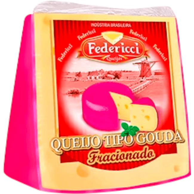 Queijo Gouda Federicci Fracionado Preço por quilo na peça