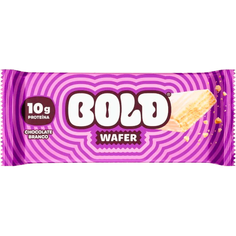 Barra de Proteína Wafer Bold Chocolate Branco 40g
