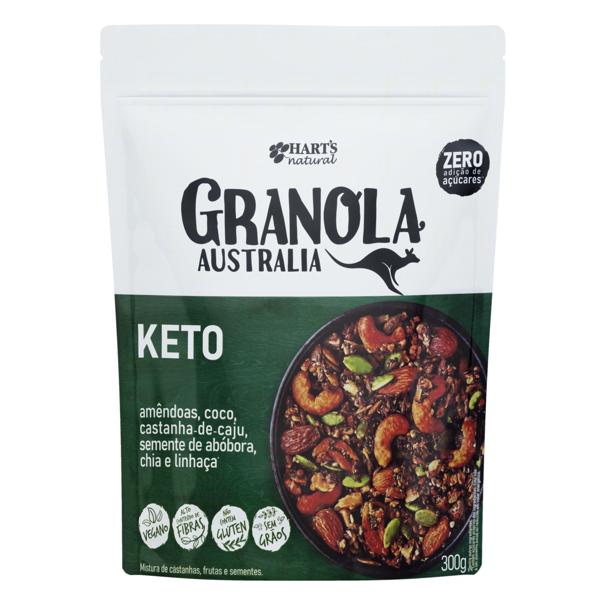 Granola Hart's Natural Austrália Keto 300g