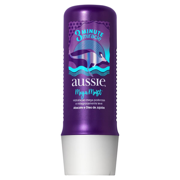 AUSSIE 3 Minute Miracle Mega Moist Abacate E Óleo De Jojoba 236ml