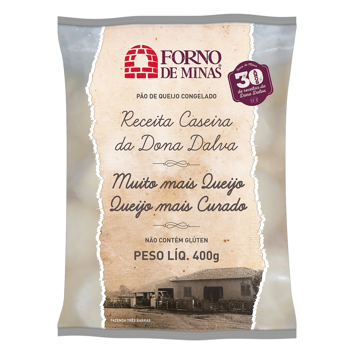 Pão De Queijo Forno De Minas Edição Especial 30 Anos Receita Caseira Da Dona Dalva Congelado 400g