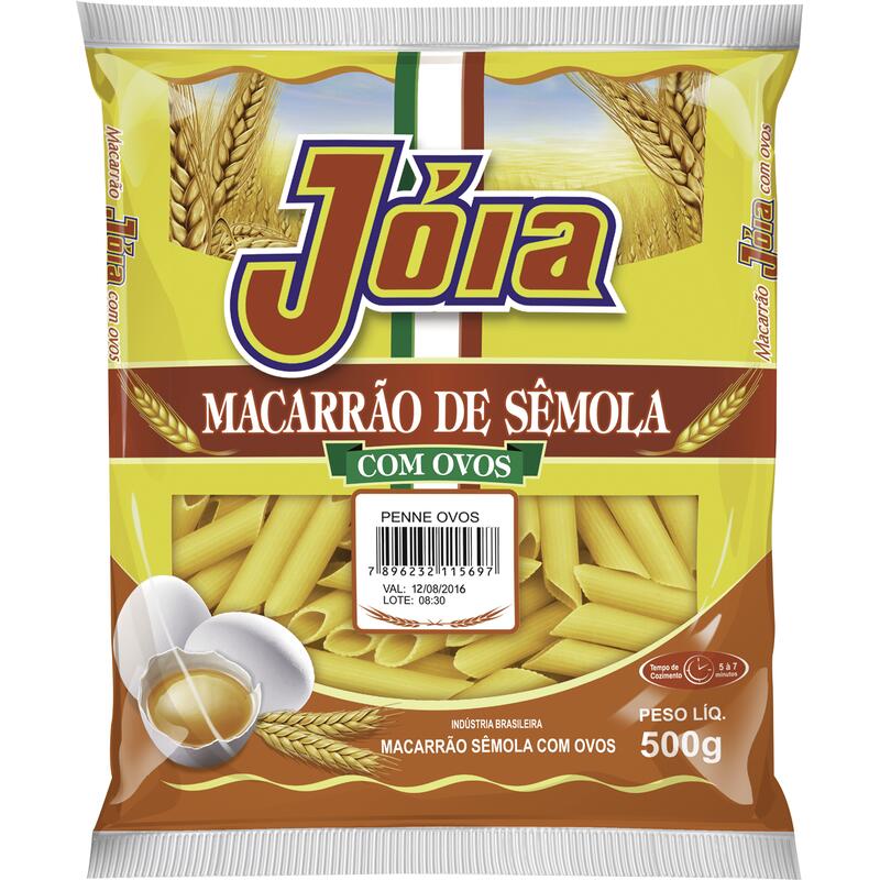 Macarrão com Ovos Jóia Penne 500g