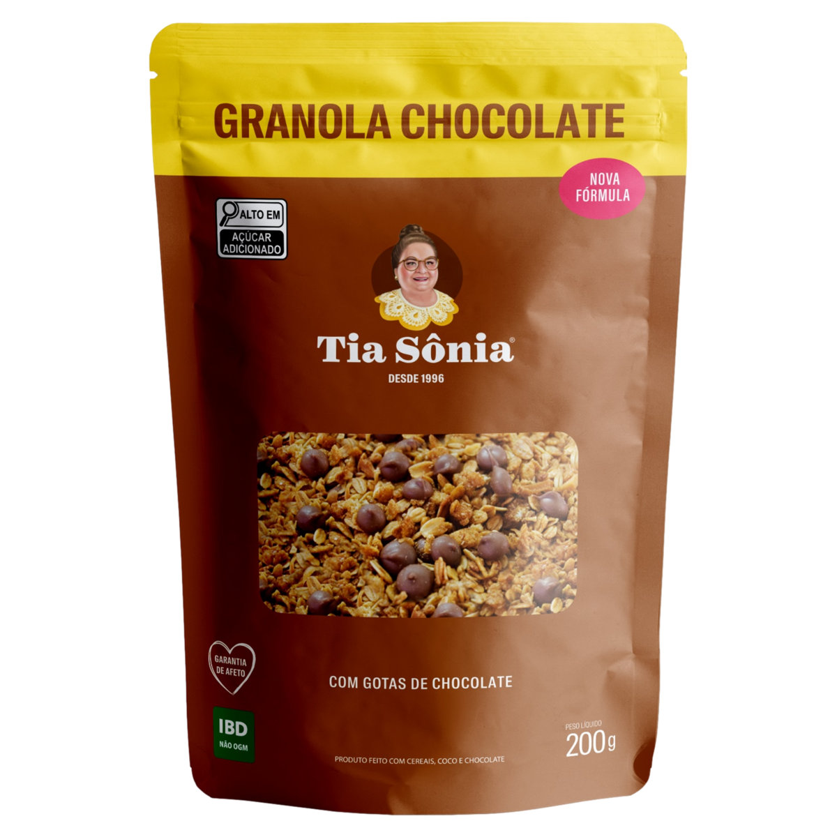 Granola Chocolate Tia Sônia Pouch 200g