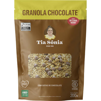 Granola Chocolate Tia Sônia Pouch 200g