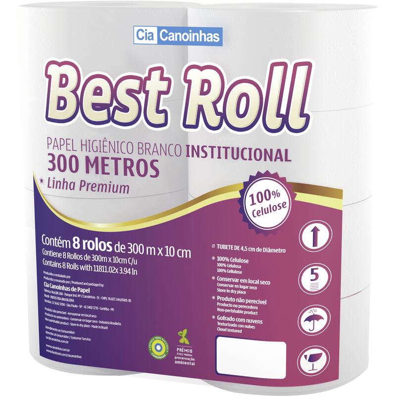 Papel Higiênico Best Roll 8 Rolos de 300m
