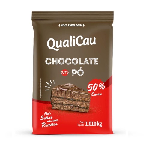 Chocolate Qualicoco Em Pó 50% Cacau 1,01kg