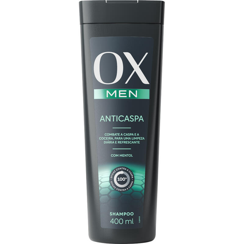 Shampoo Anticaspa OX Cosméticos Men Frasco 400ml