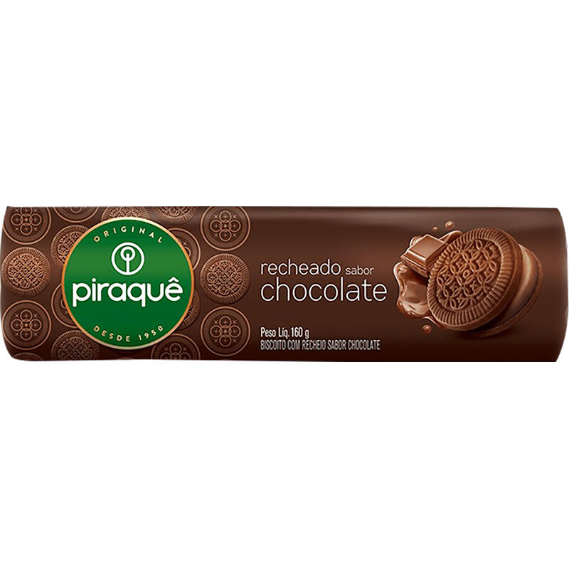 Biscoito Recheado Piraquê Chocolate 160g