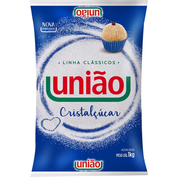 Açúcar Cristalçúcar UNIÃO Pacote 1kg