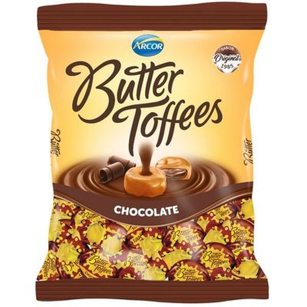 Bala Butter Toffees Arcor 100g - Chocolate