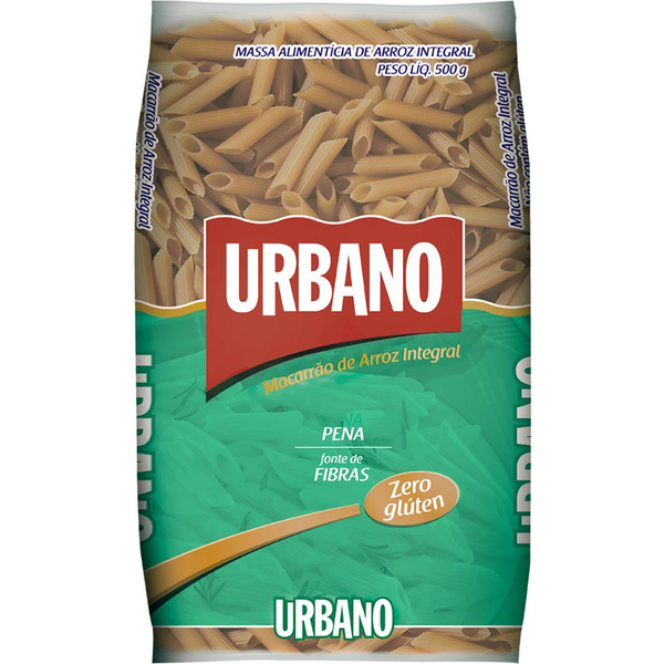 Massa de Arroz Integral Urbano 500g - Sem Glúten - Pena