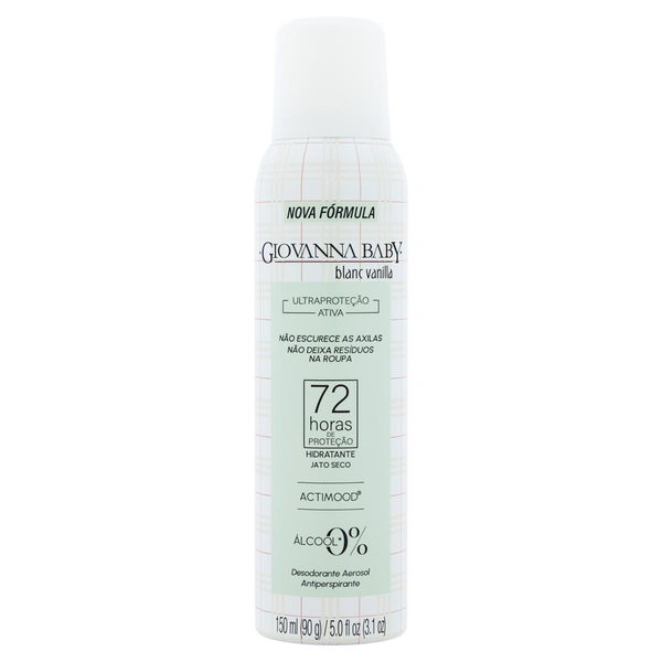 Desodorante Aerossol Giovanna Baby 150ml - Vanilla