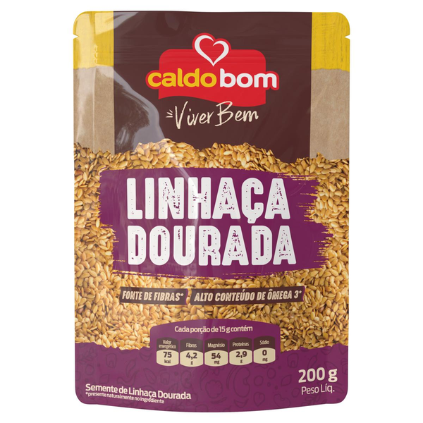 Semente de Linhaça Caldo Bom 200g - Dourada