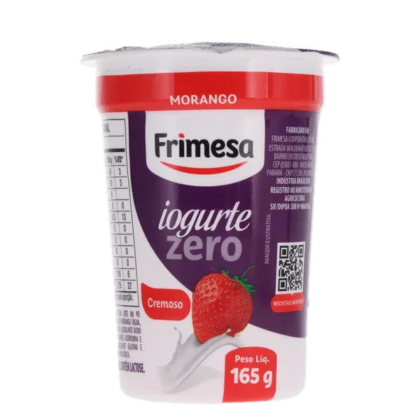 Iogurte Frimesa 165g - Zero - Morango